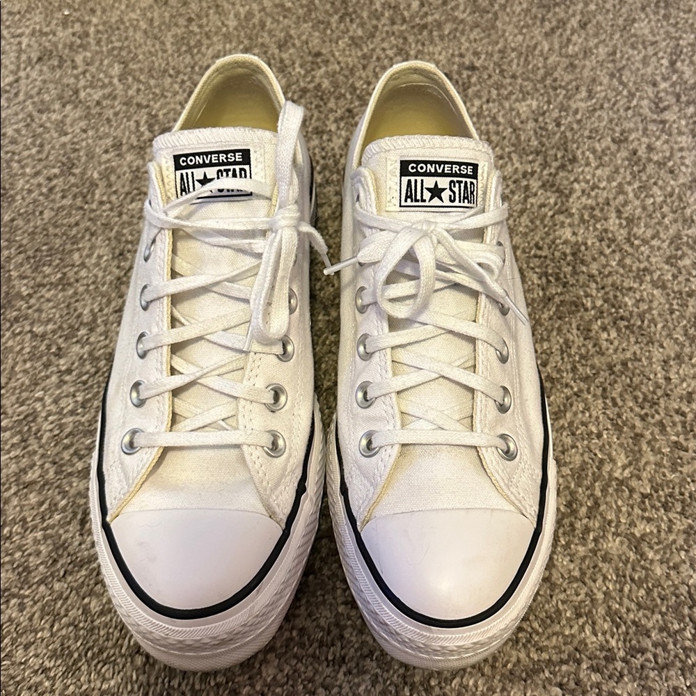 White Platform Converse - Picture 2 of 4